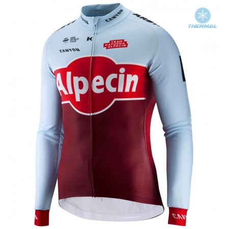 Maillot vélo 2018 Team Katusha Alpecin Hiver Thermal Fleece N001
